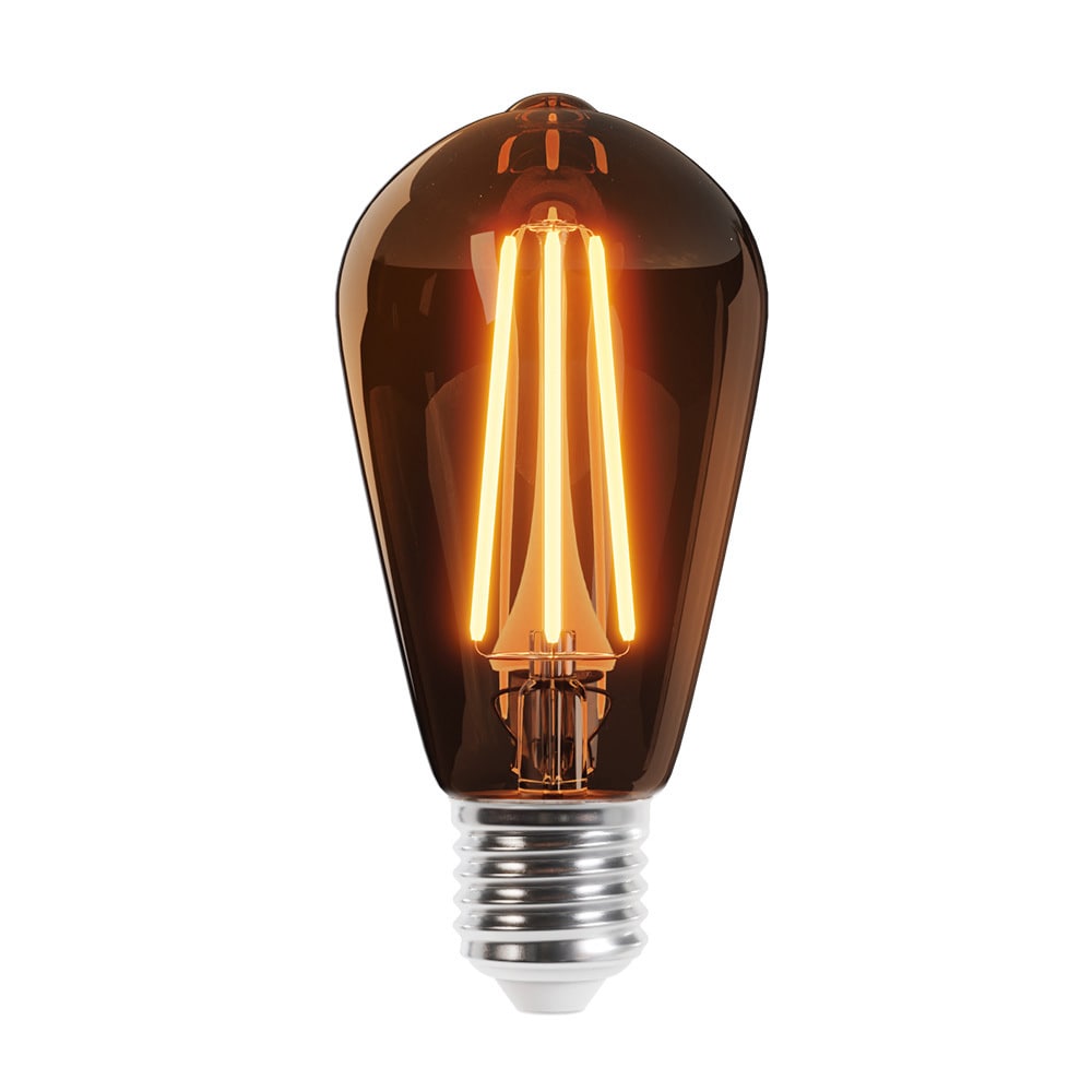 Forever Light LED-Lamppu Filamentti E27 ST64 8W 230V 2700K 840lm COG - Kulta