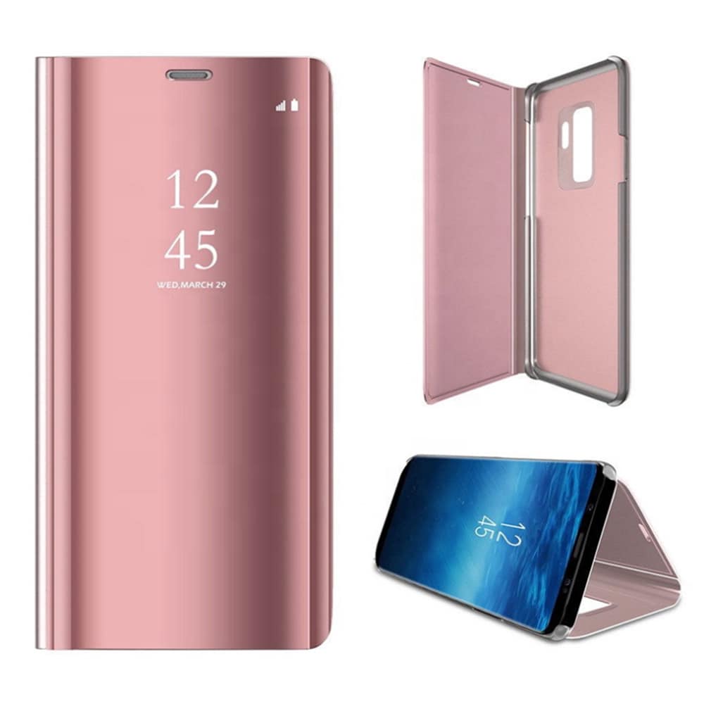 Smart Clear View -kotelo Samsung Galaxy A33 5G - vaaleanpunainen