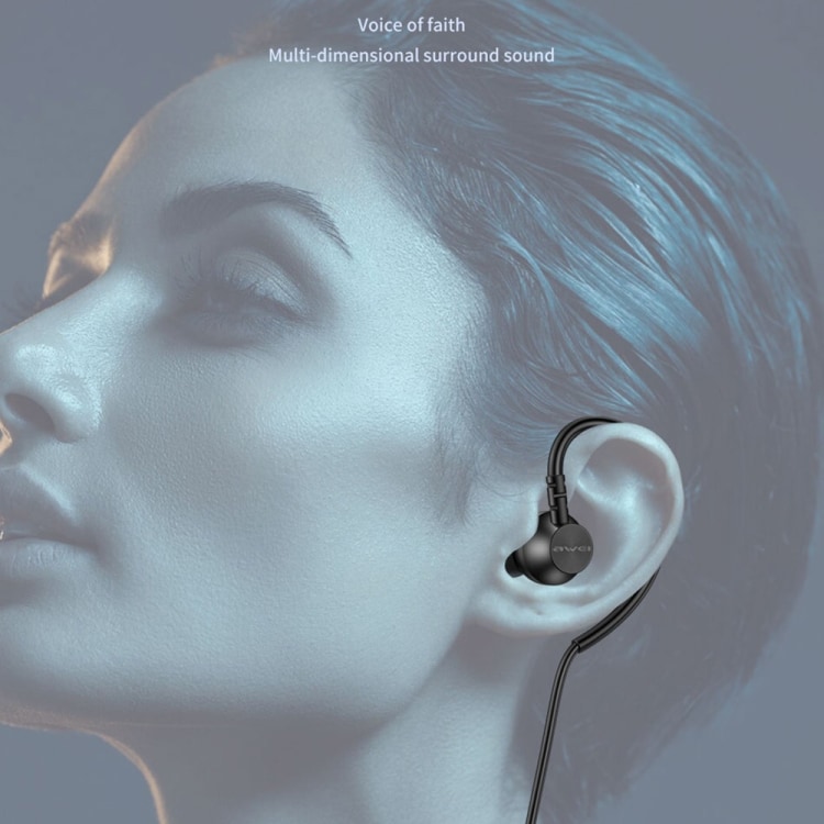Awei L3 In-Ear -kuulokkeet 3,5 mm:llä - musta