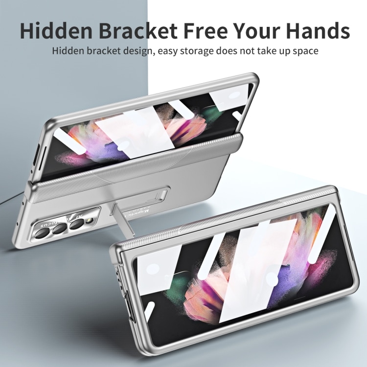 Samsung Galaxy Z Fold3 5G:n suojakotelo- hopea
