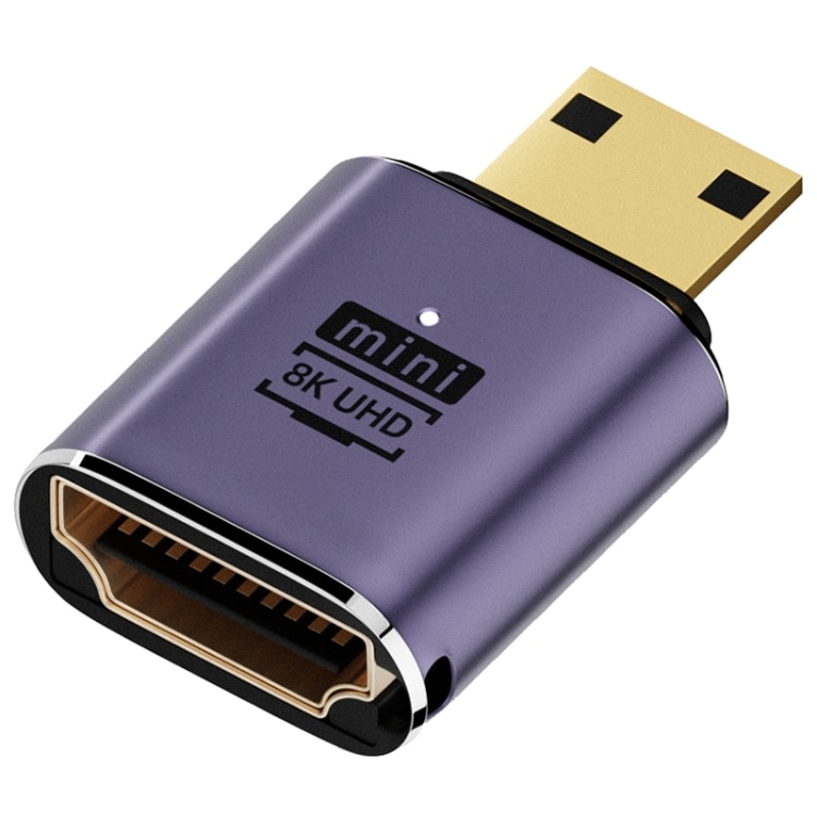 8K HDMI 2.1 HDMI naaras - Mini HDMI uros