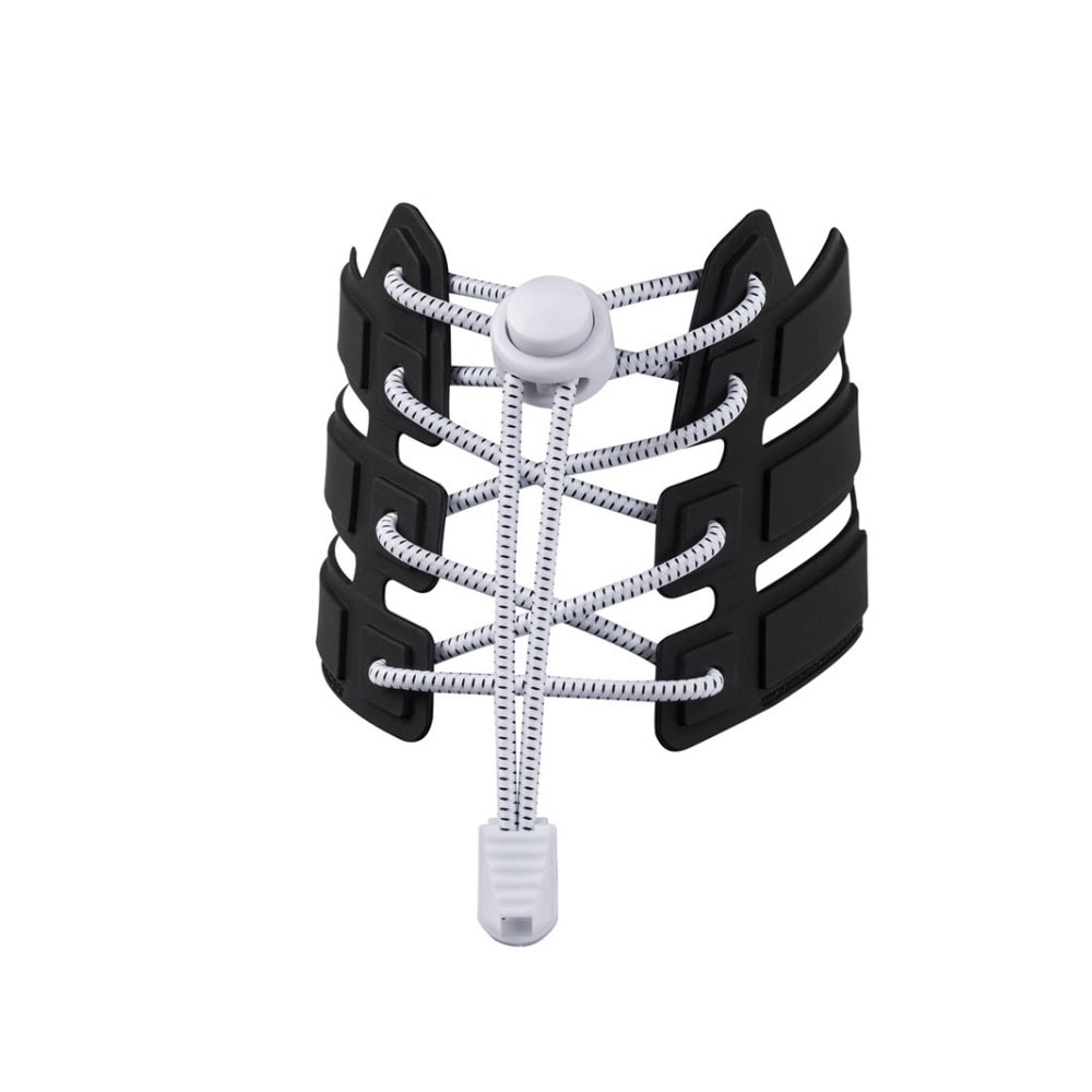 Kengännauha kiristysnauhalla 110cm - Valkoinen