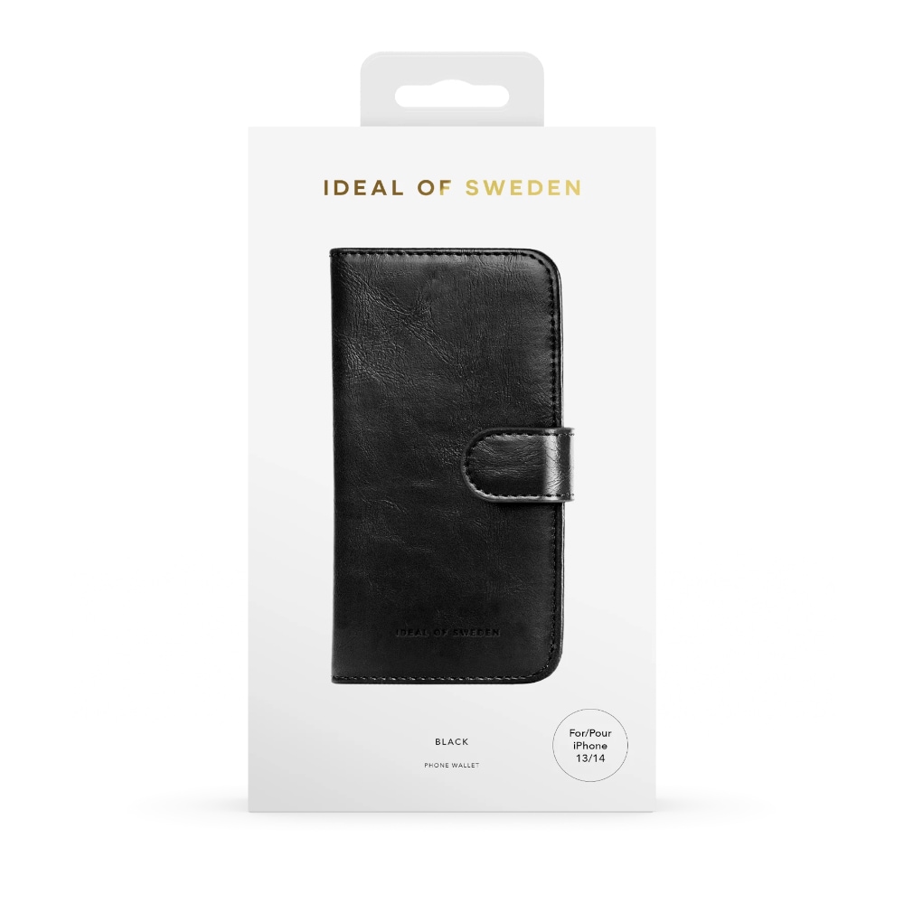 IDEAL OF SWEDEN Lompakkokuoret Magnet Wallet+ Black iPhone 13/14