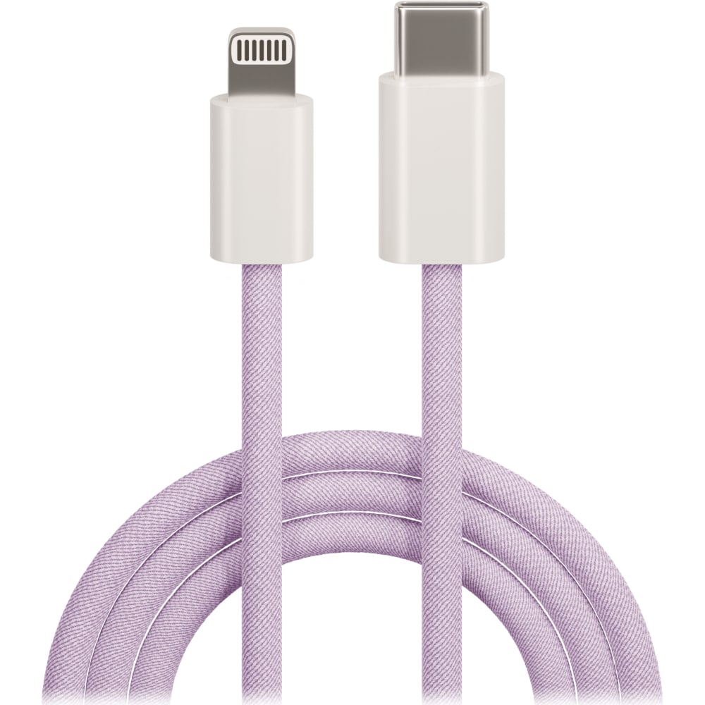 Maxlife USB-C - iPhone 1,0 m 20W - violetti nylon