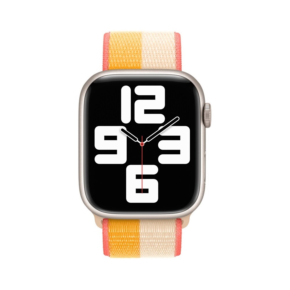 Apple Watch Sport Loop 45mm – Maize/Valkoinen