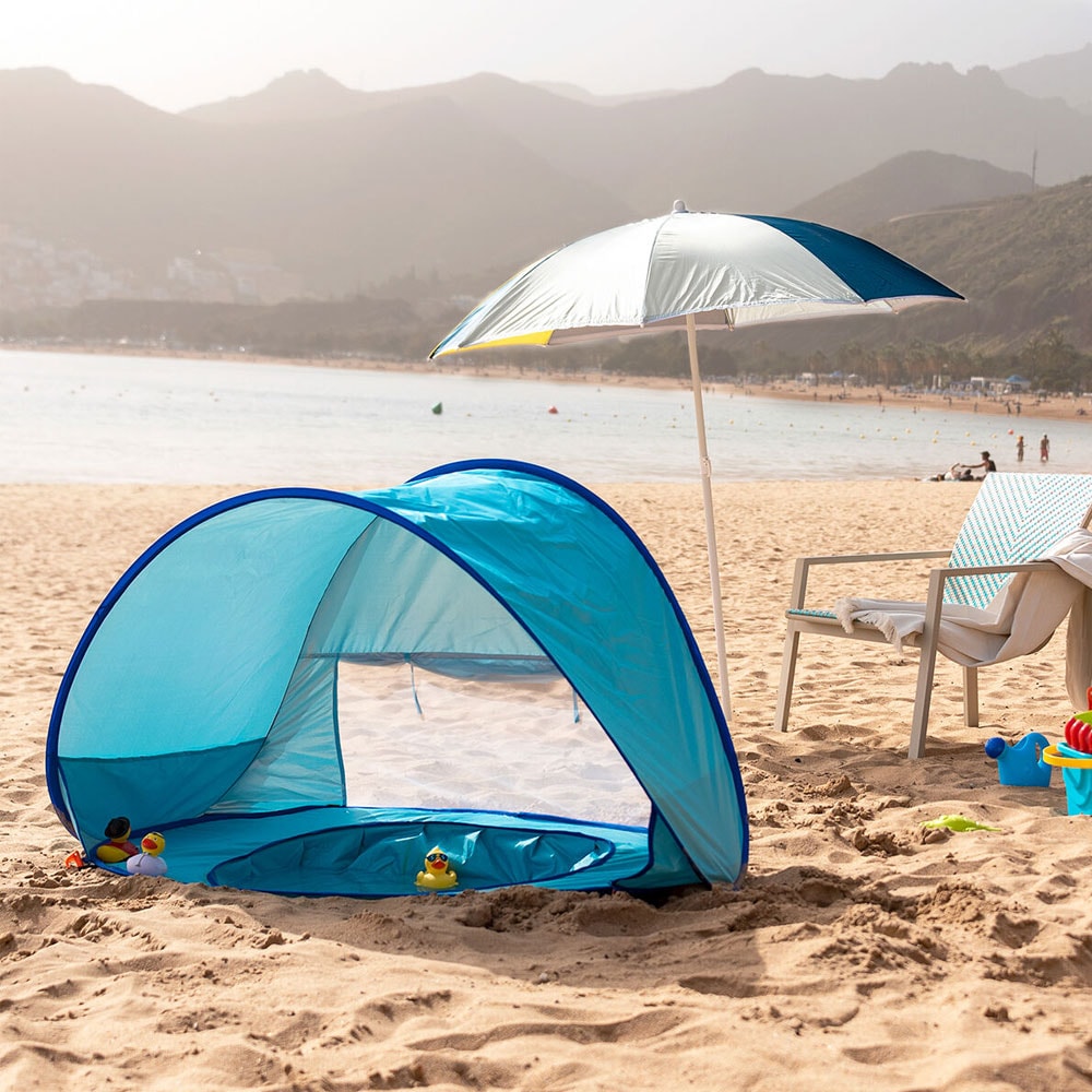 InnovaGoods Rantateltta/UV-teltta uima-altaalla lapsille SPF50+
