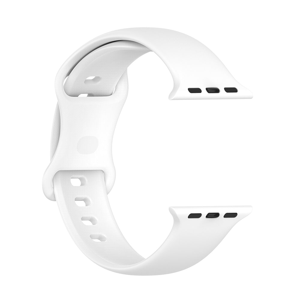 Silikoniranneke Apple Watchiin 38/40/41mm - Valkoinen, koko S