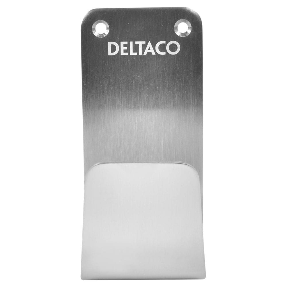 Deltaco E-Charge-kaapelipidike - ruostumatonta terästä