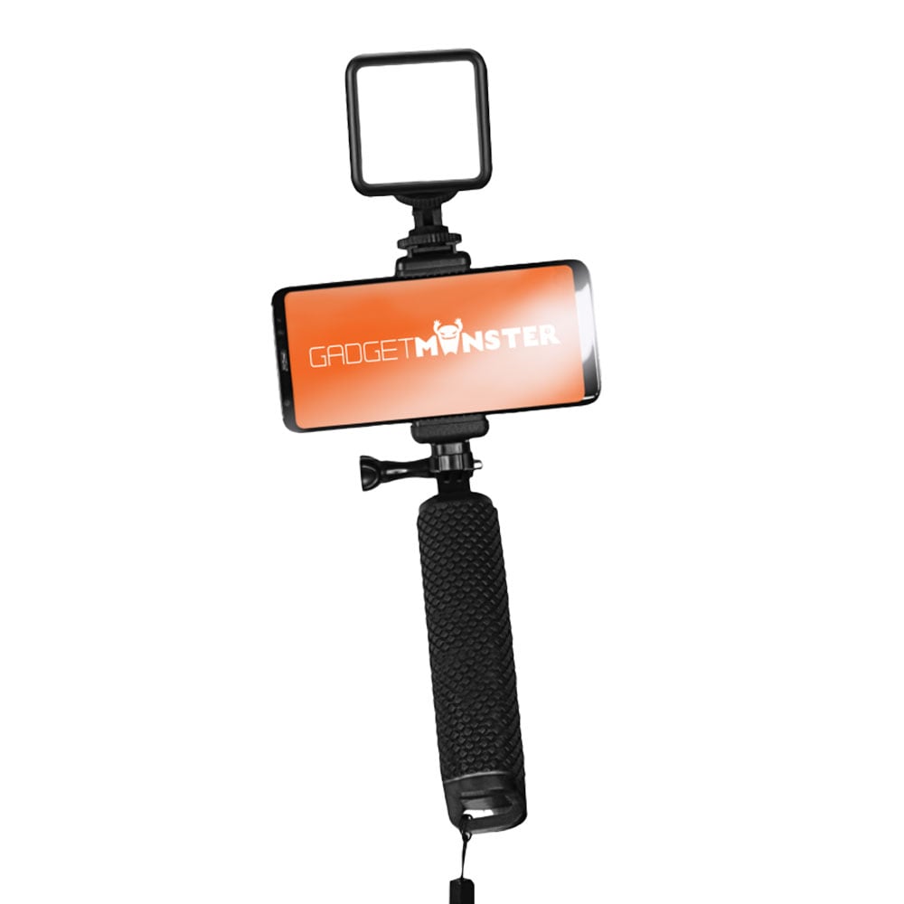 Gadgetmonster Vlogging Stick LEDillä