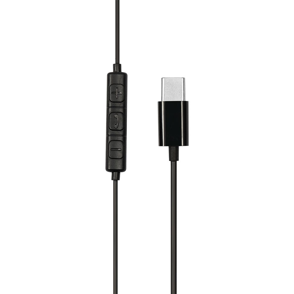Streetz Semi-In-Ear-kuulokkeet USB-C:llä - musta