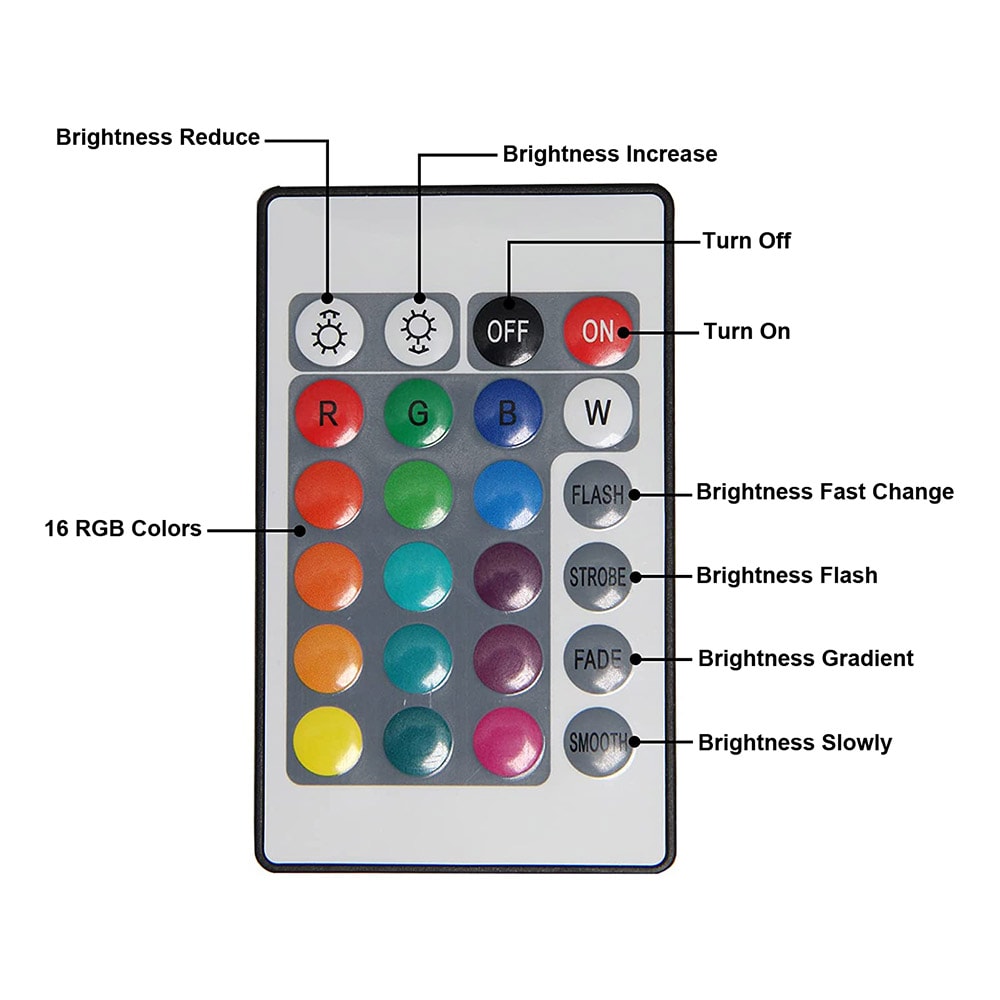 Timanttinen pöytävalaisin kosketus- ja RGB-väreillä