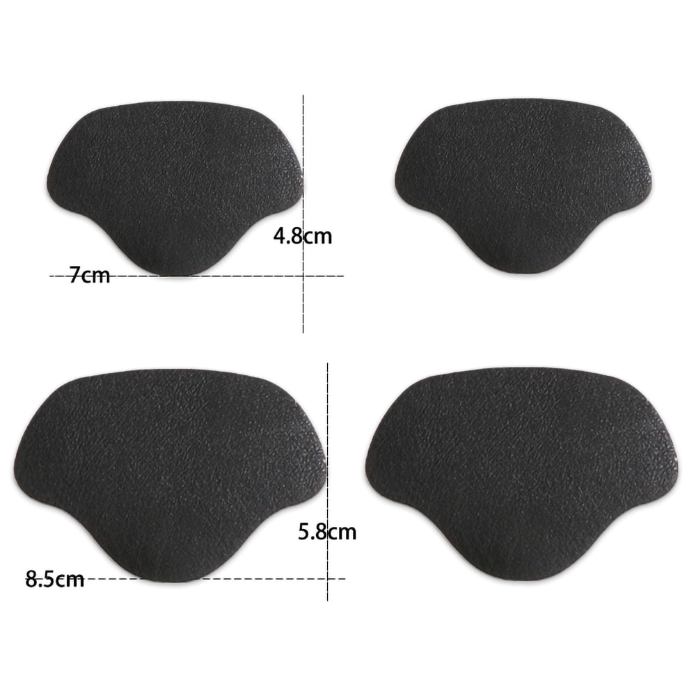 Mikrokuituinen kantapääsuoja 4-pack - Musta