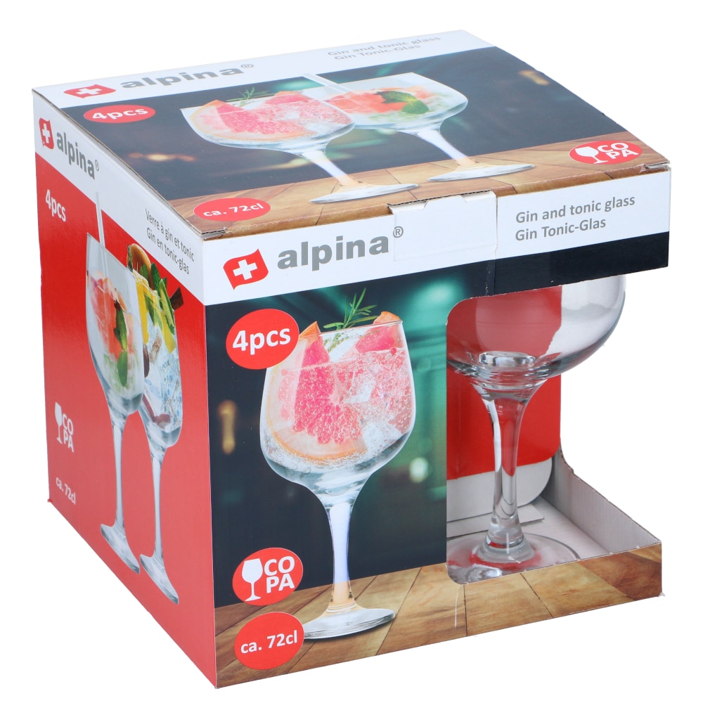 Alpina Gin&Tonic-lasit 4 kpl - 72cl