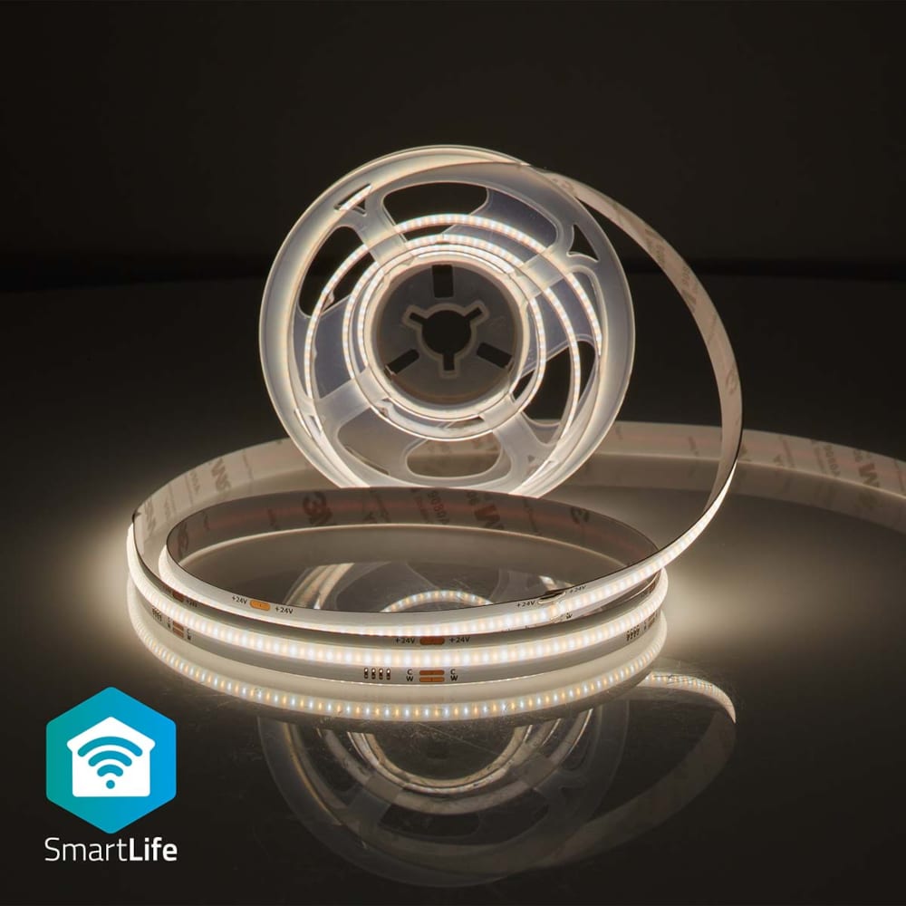 Nedis SmartLife LED-nauha - Wi-Fi, 2m, lämmin valkoinen/viileä valkoinen