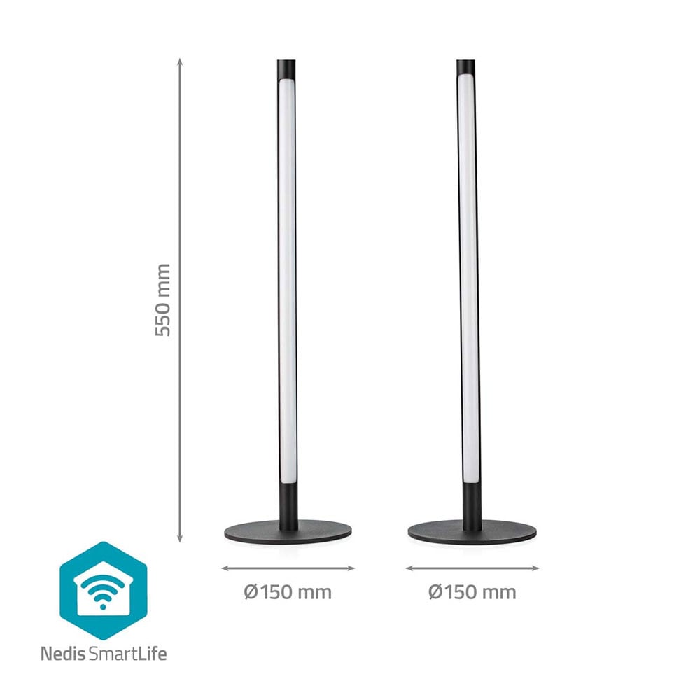 Nedis SmartLife Gaming-lamput - 600lm, Wi-Fi, RGBIC/lämmin valkoinen/viileä valkoinen