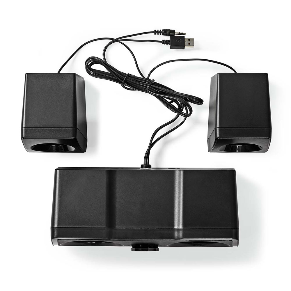 Nedis Tietokonekaiutin, jossa on RGB LED-valotehoste - 48W