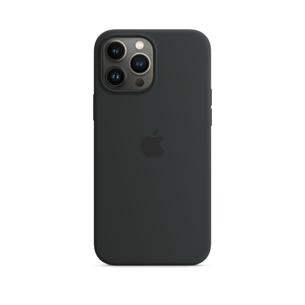 Applen silikonikotelo MagSafella iPhone 13 Pro Maxille - Midnight Black