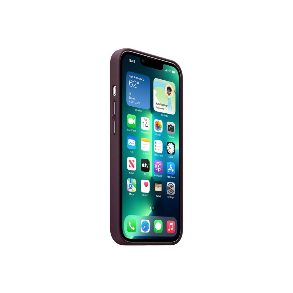 Apple nahkakotelo MagSafella iPhone 13 Prolle - Dark Cherry