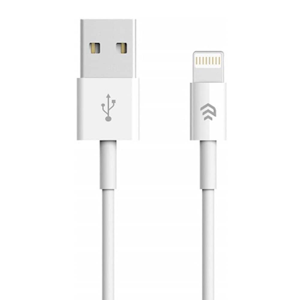 Devia USB - Lightning 1,0 m 2,1A - valkoinen