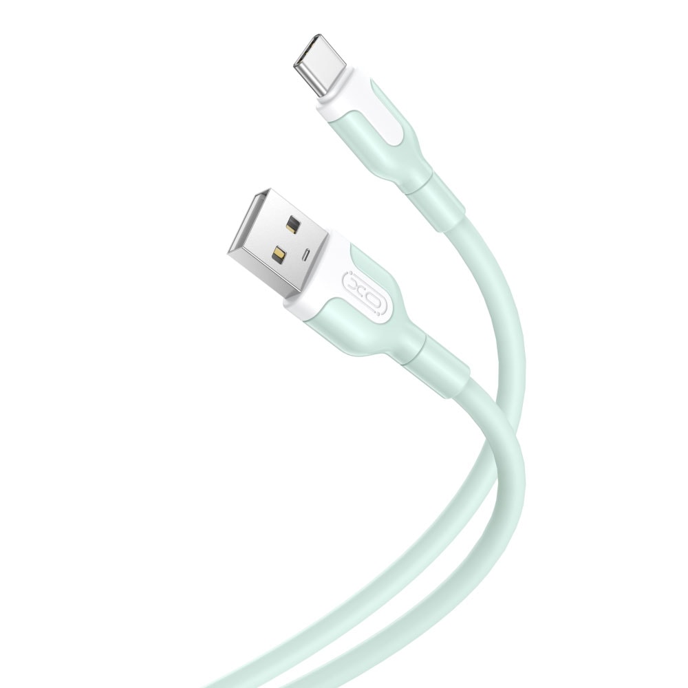 XO USB - USB-C 1.0 m 2.1A - vihreä