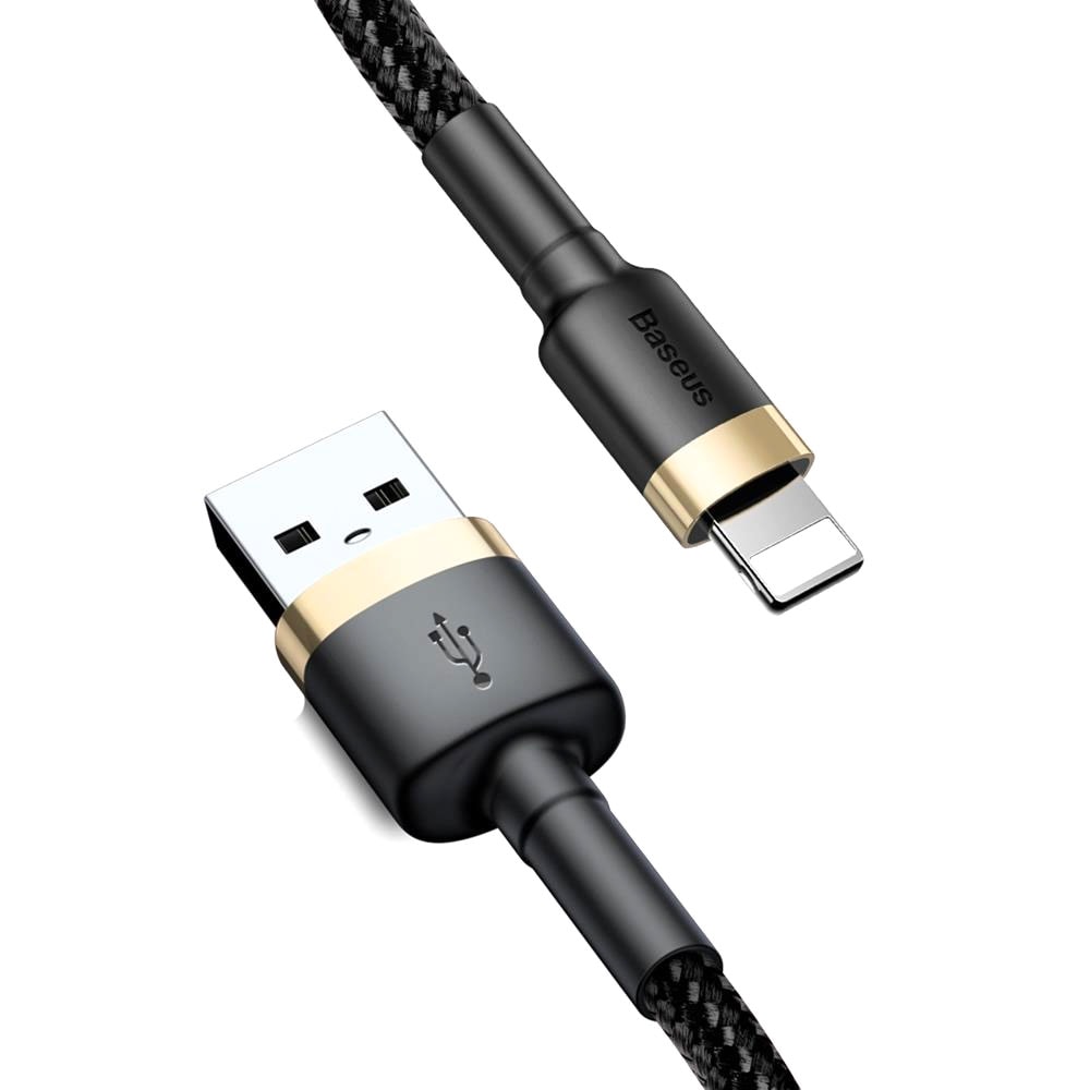 Baseus USB - Lightning 1.0 m 2.4A - kulta/musta