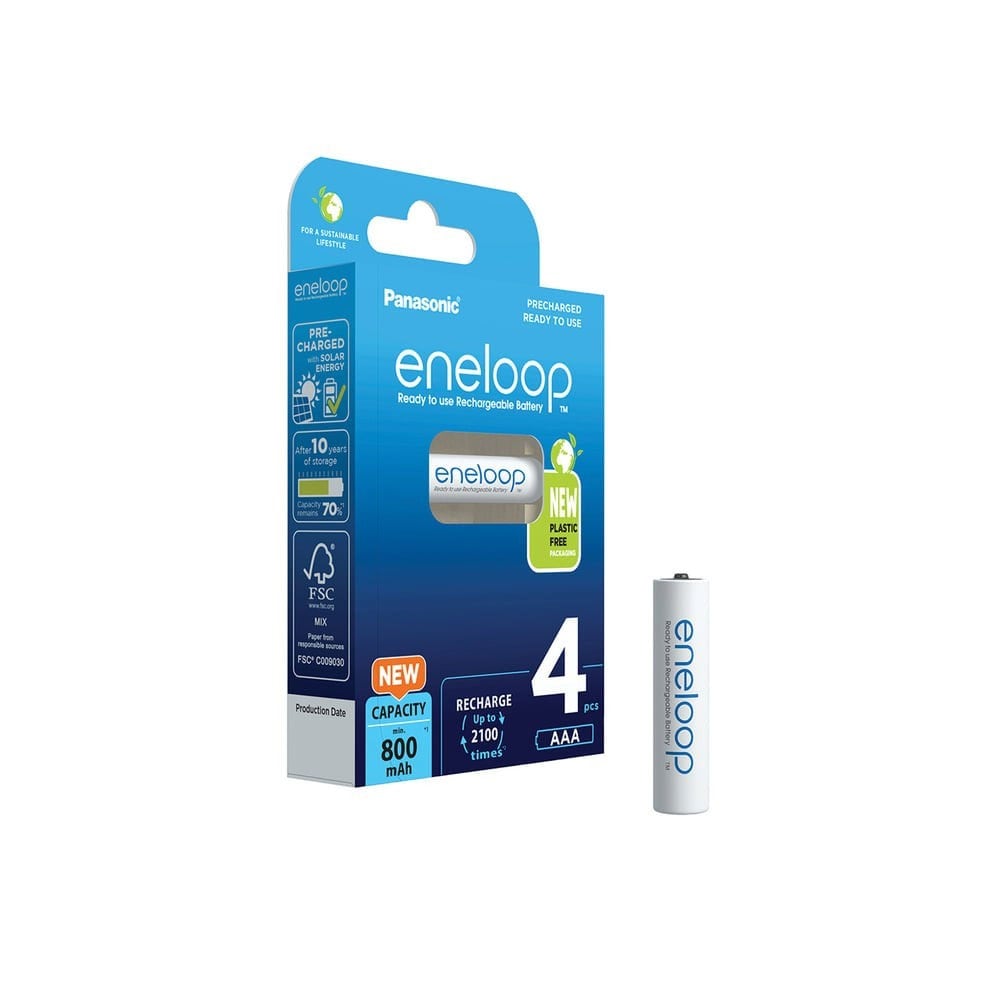Panasonic Eneloop AAA -paristot 800 mAh 4 kpl