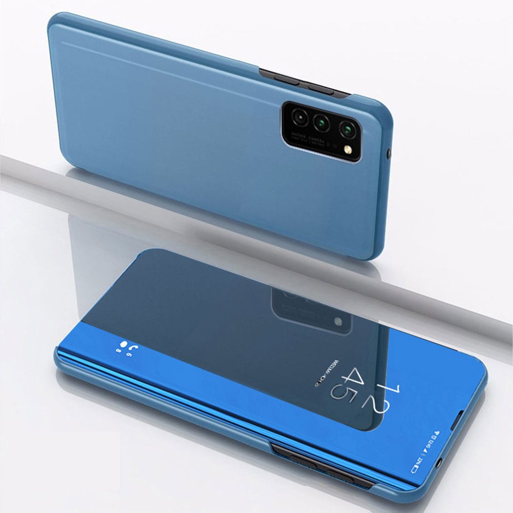 Smart Clear View -kuori Samsung Galaxy A34 5G -puhelimelle - Sininen