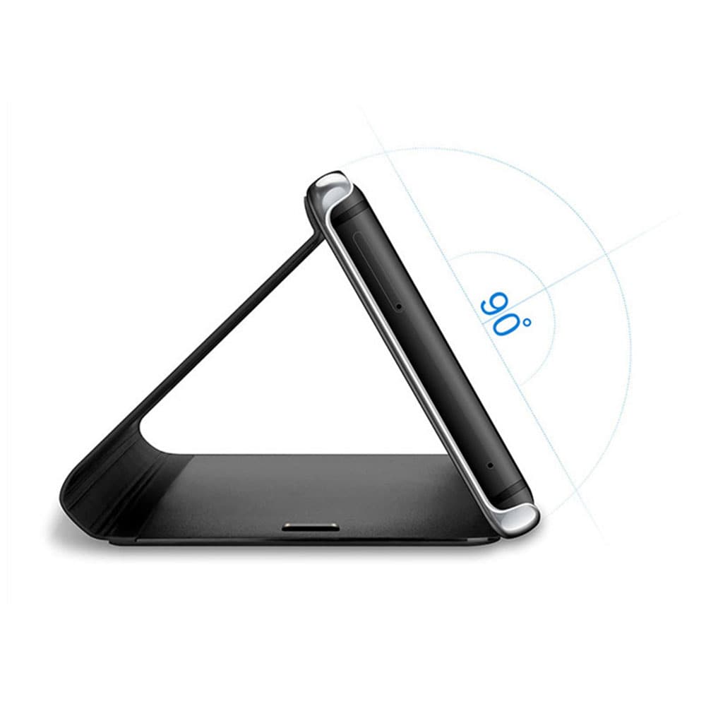 Smart Clear View -kuori Samsung Galaxy A34 5G:lle - musta