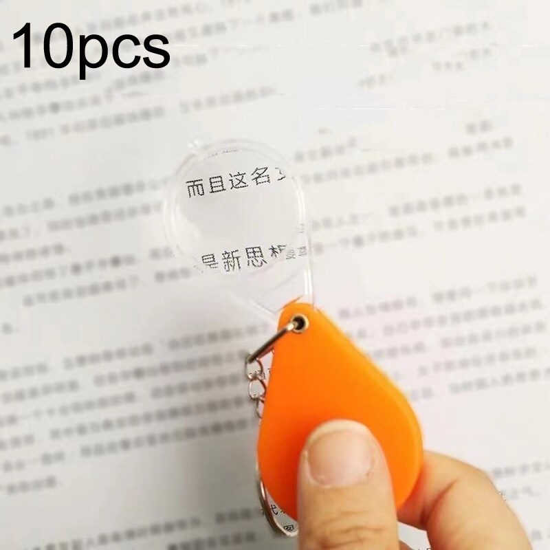 Avaimenperä 10x suurennuslasilla - Oranssi