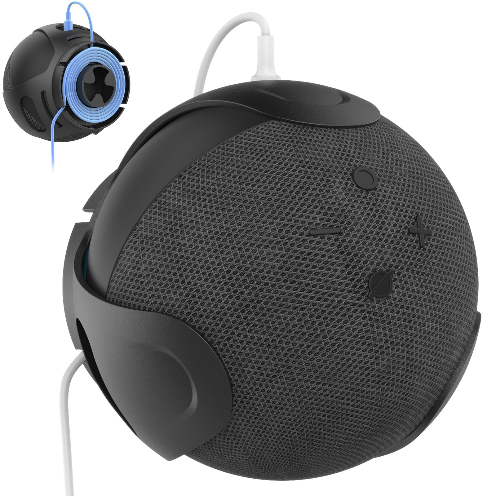 Seinäteline Amazon Echo Dot 4/5:lle - musta