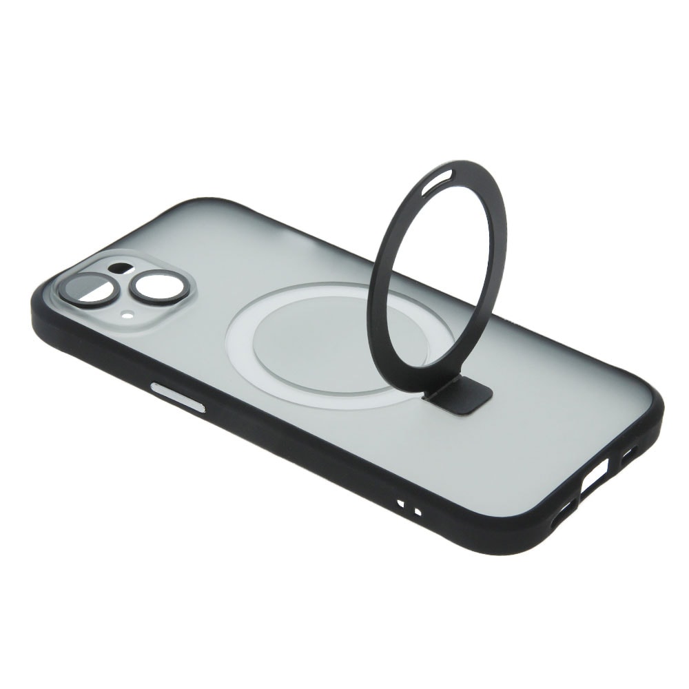 Mag Ring takakuori iPhone 12 Prolle - musta