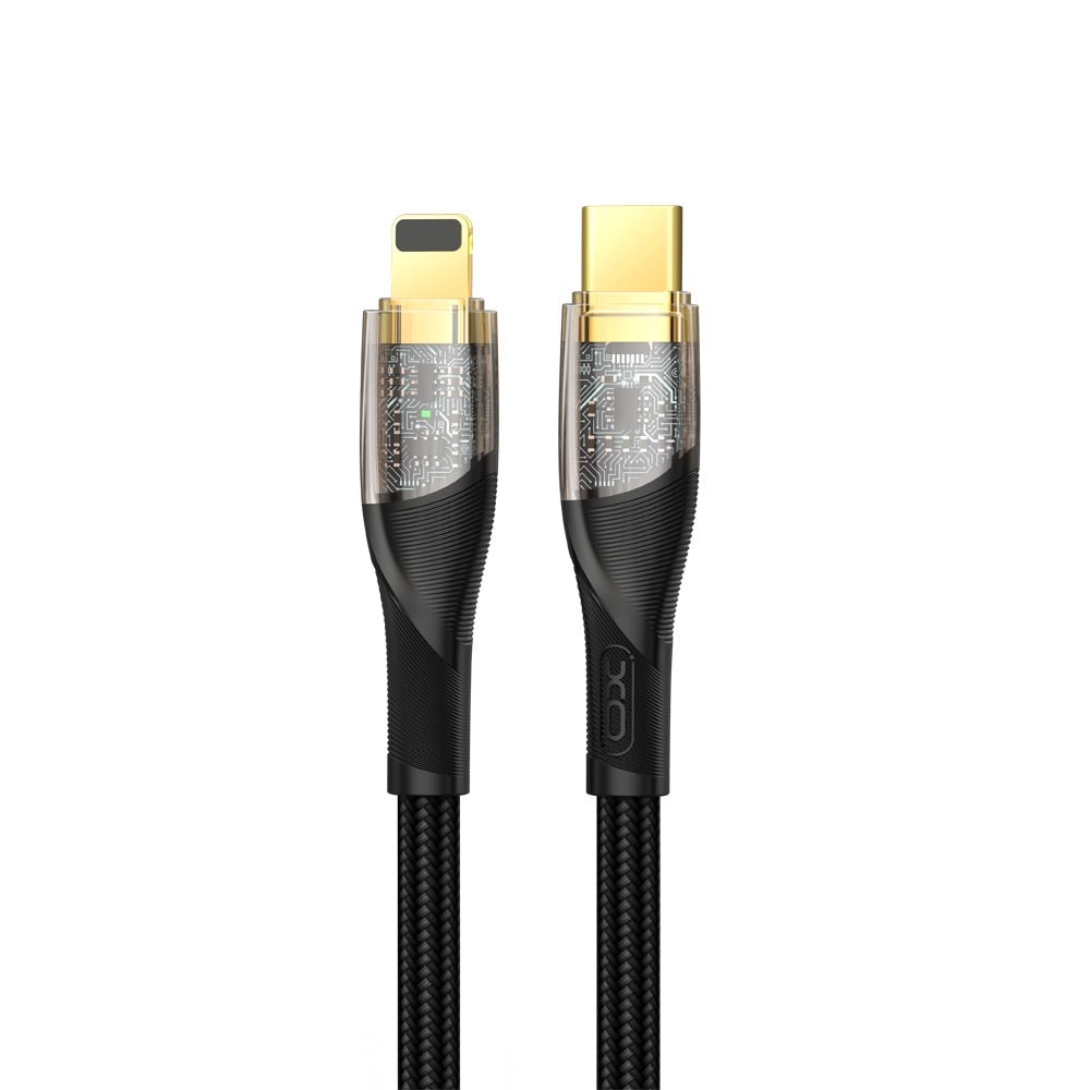 XO USB-kaapeli USB-C - Lightning 1m 27W - musta