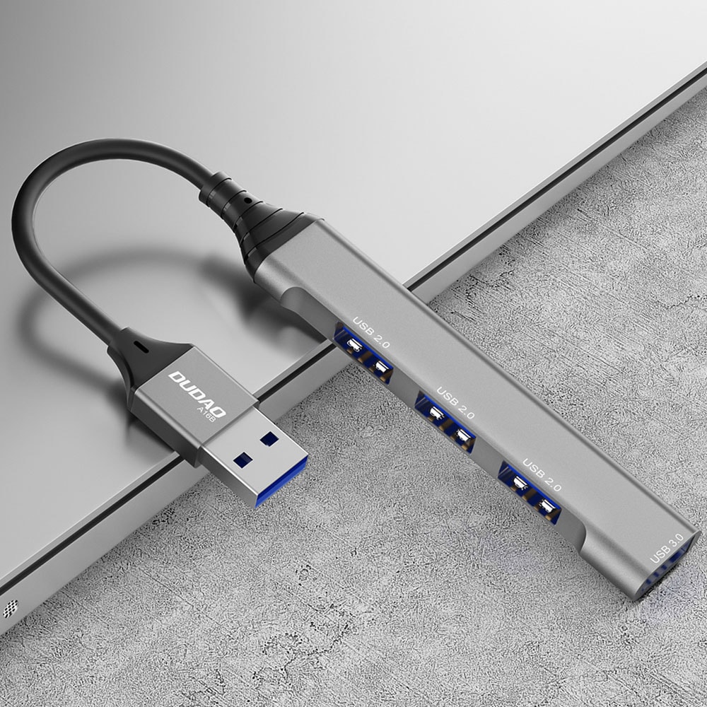 Dudao USB-Hub 4in1 USB-A - 4x USB-A (3 x USB2.0 / USB3.0)