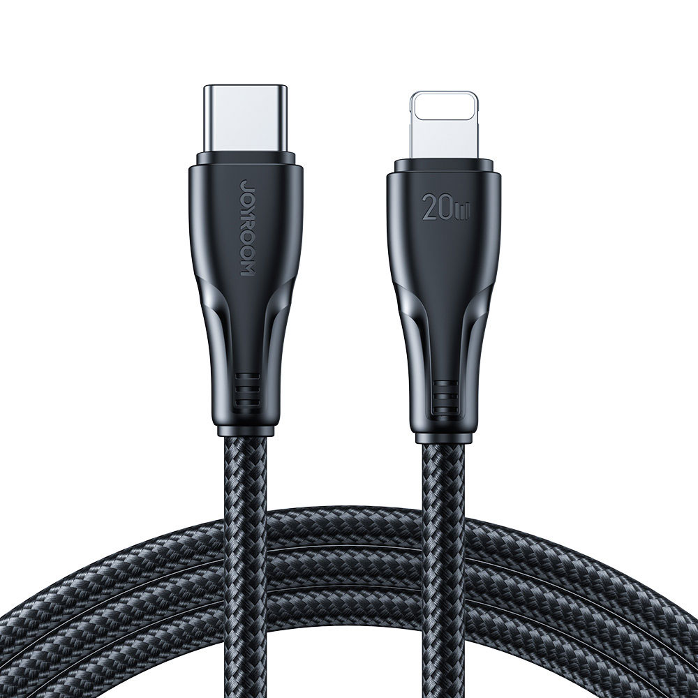 Joyroom USB-kaapeli USB-C - Lightning 20W pikalatauksella 3m - Musta