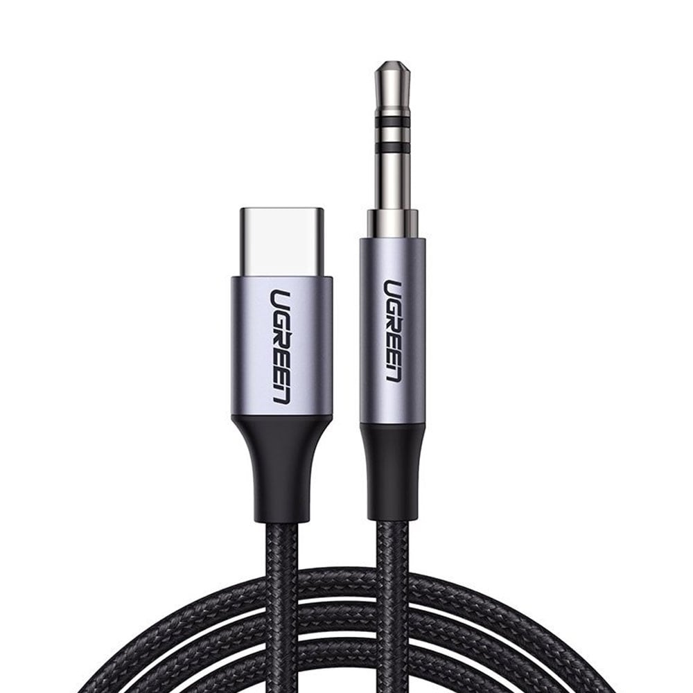 Ugreen äänikaapeli 3.5mm USB-C 1m - musta