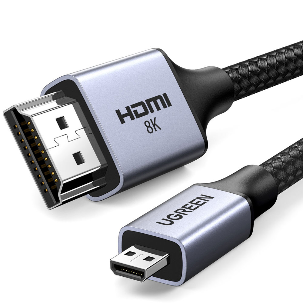 Ugreen HDMI-kaapeli MicroHDMI uros HDMI uros 2.1 8K 2m