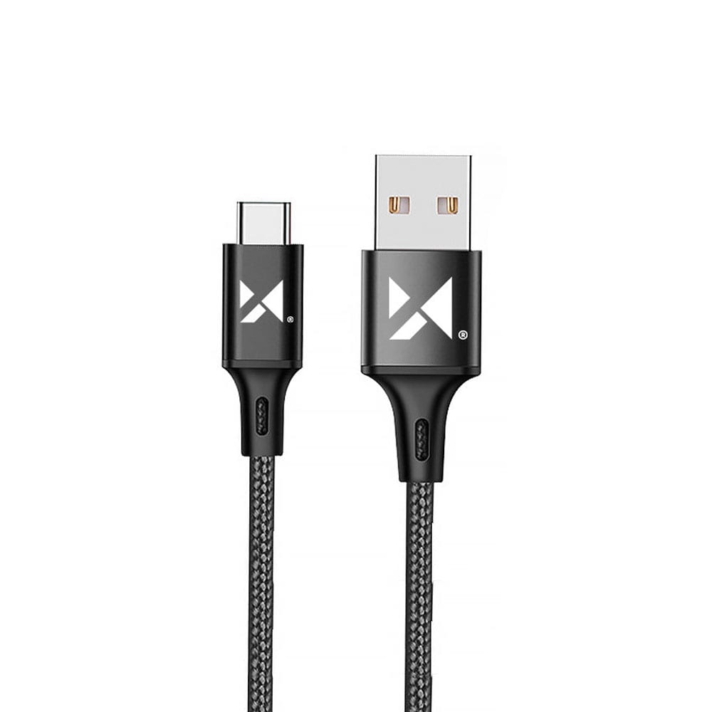 Wozinsky USB-kaapeli, USB - USB-C 2.4A 1m - musta