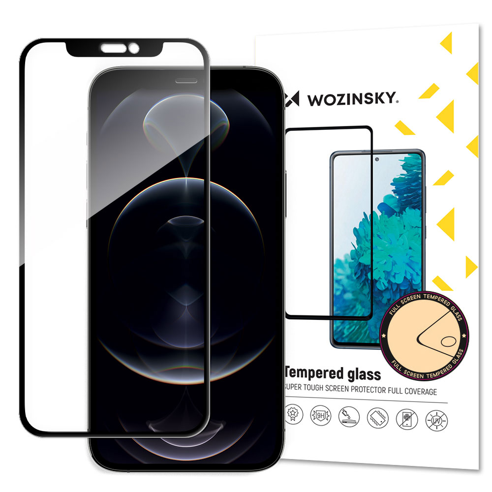Wozinsky Koko näytön suojakalvo musta kehys iPhone 14 / 13 Pro / iPhone 13 varten