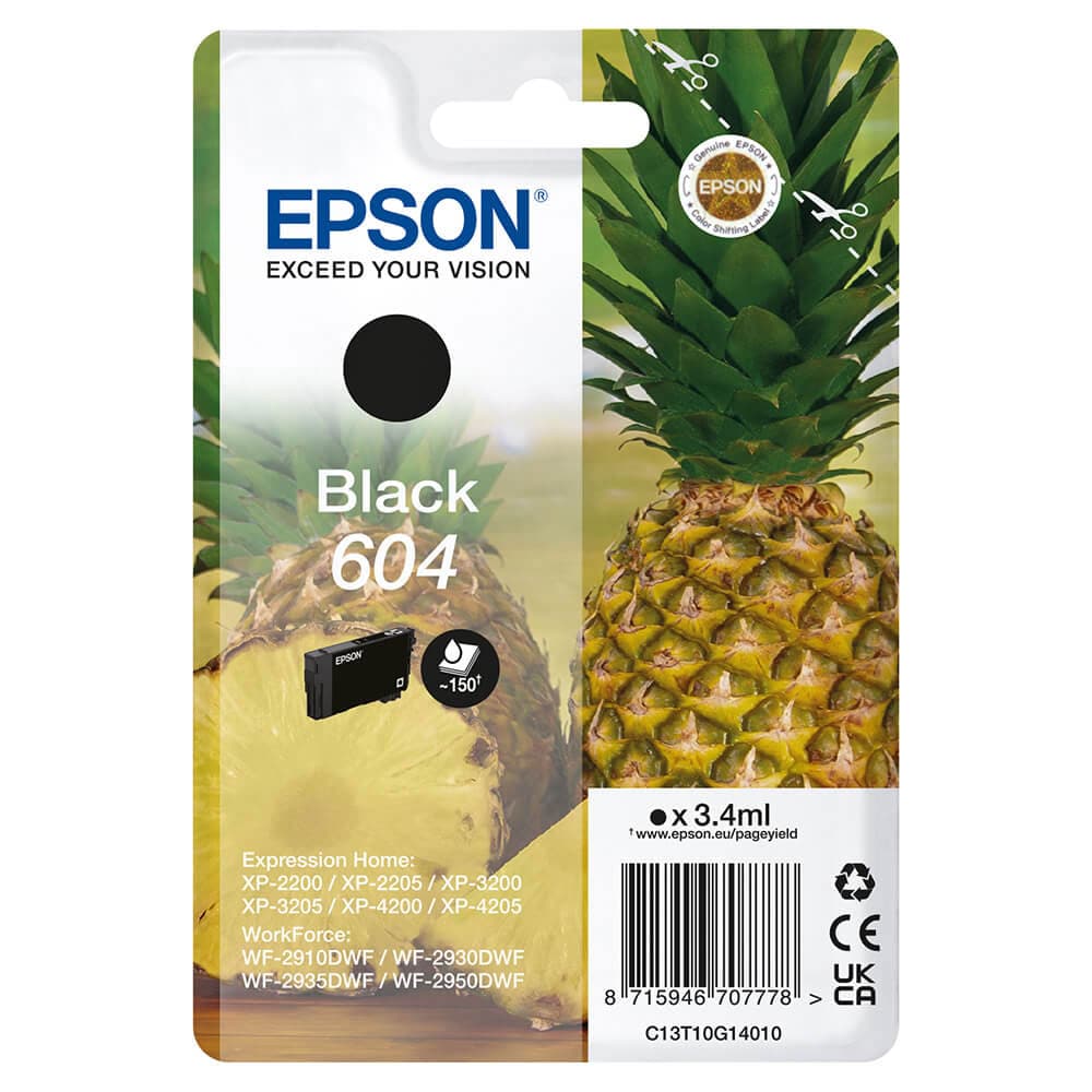 Epson 604 mustepatruuna C13T10G14010 - musta