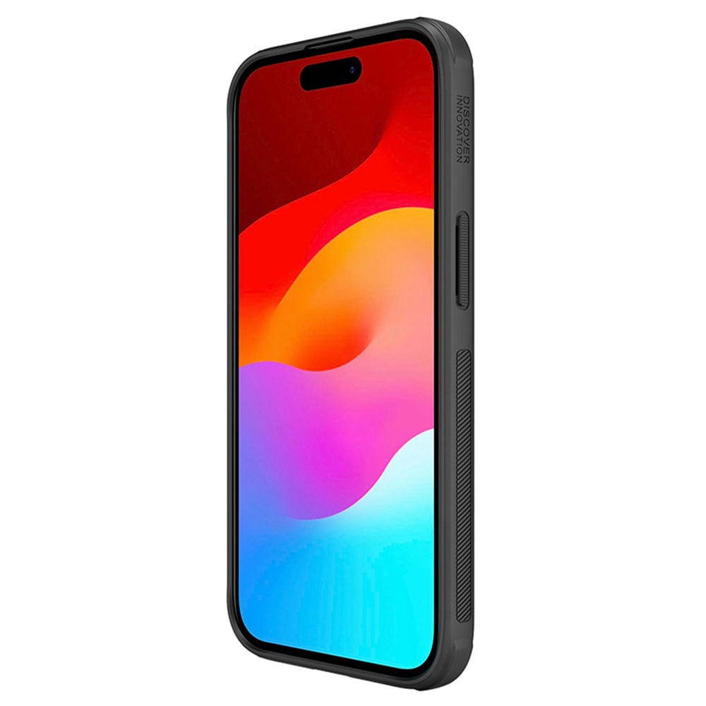 Nillkin Super Frosted Shield Pro Case iPhone 15 Plus -puhelimelle - musta