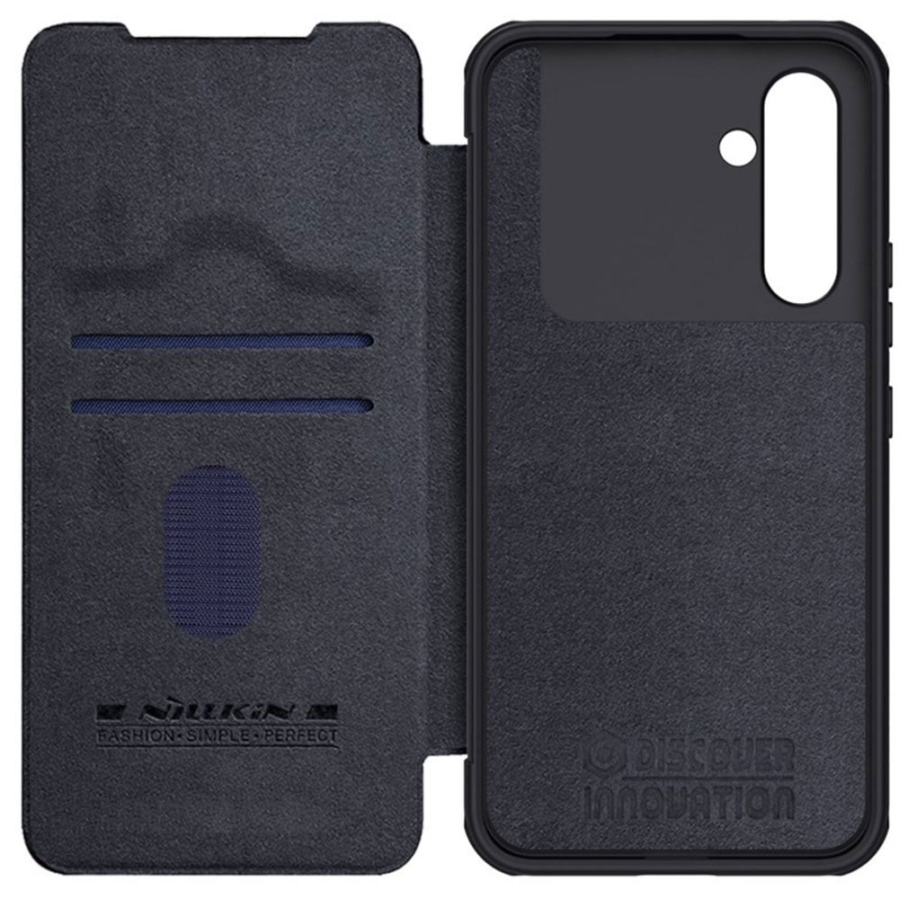Nillkin Qin Leather Pro Case Samsung Galaxy A54 5G -puhelimelle - musta