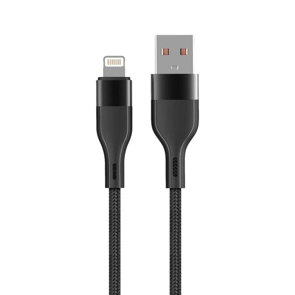 Maxlife USB-Kaapeli USB - Lightning 2,4A 1m - Musta
