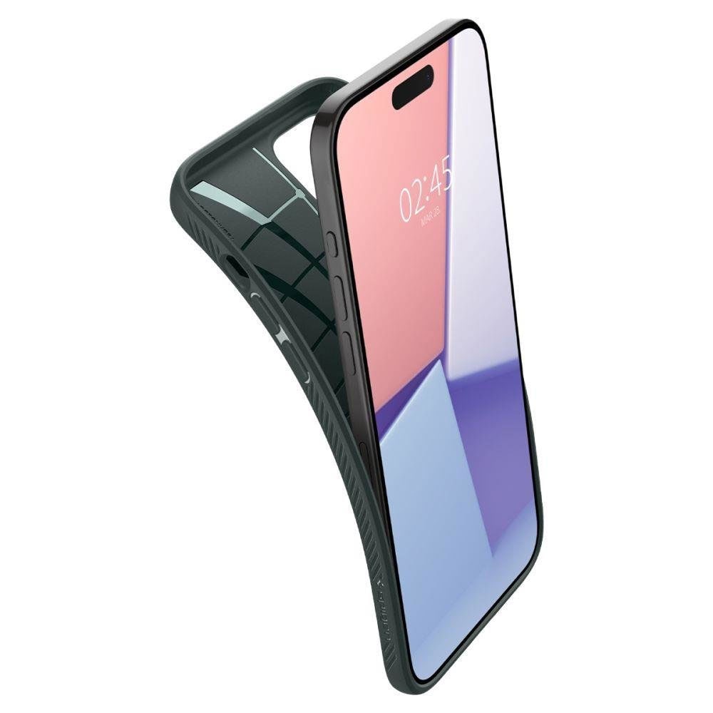 Spigen Liquid Air Takakansi iPhone 15 Pro Max - Vihreä