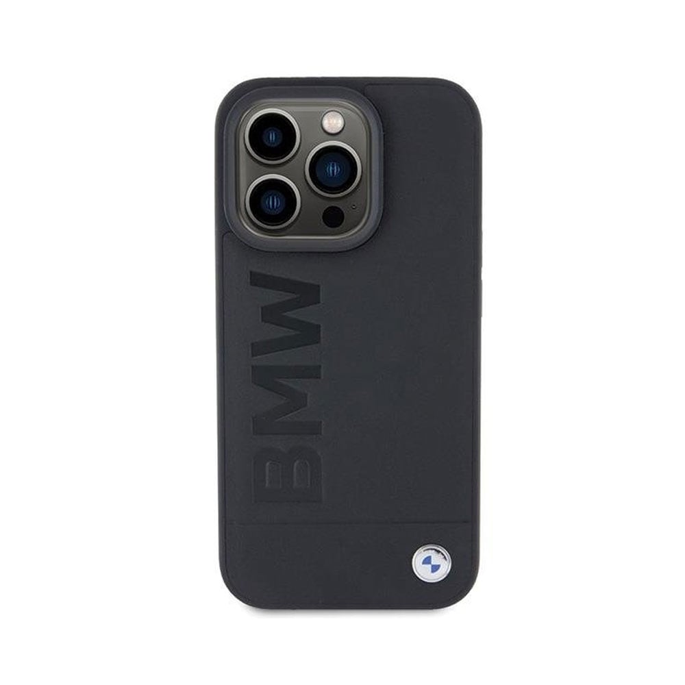 BMW Nahkainen kuori MagSafella mallille iPhone 15 Pro Max - Musta