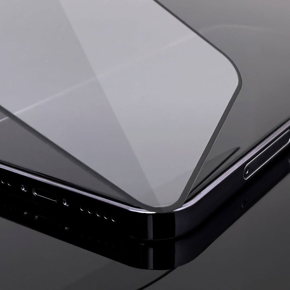 Wozinsky Karkaistu näytönsuoja Case Friendly iPhone 15 - Musta Kehys