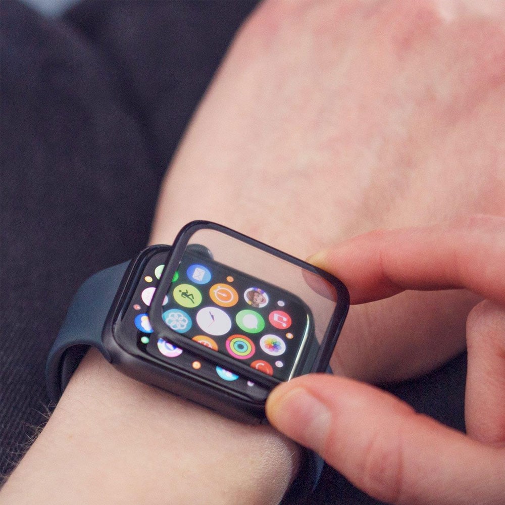 Wozinsky suojakalvo Apple Watch 44mm näytölle - musta kehys