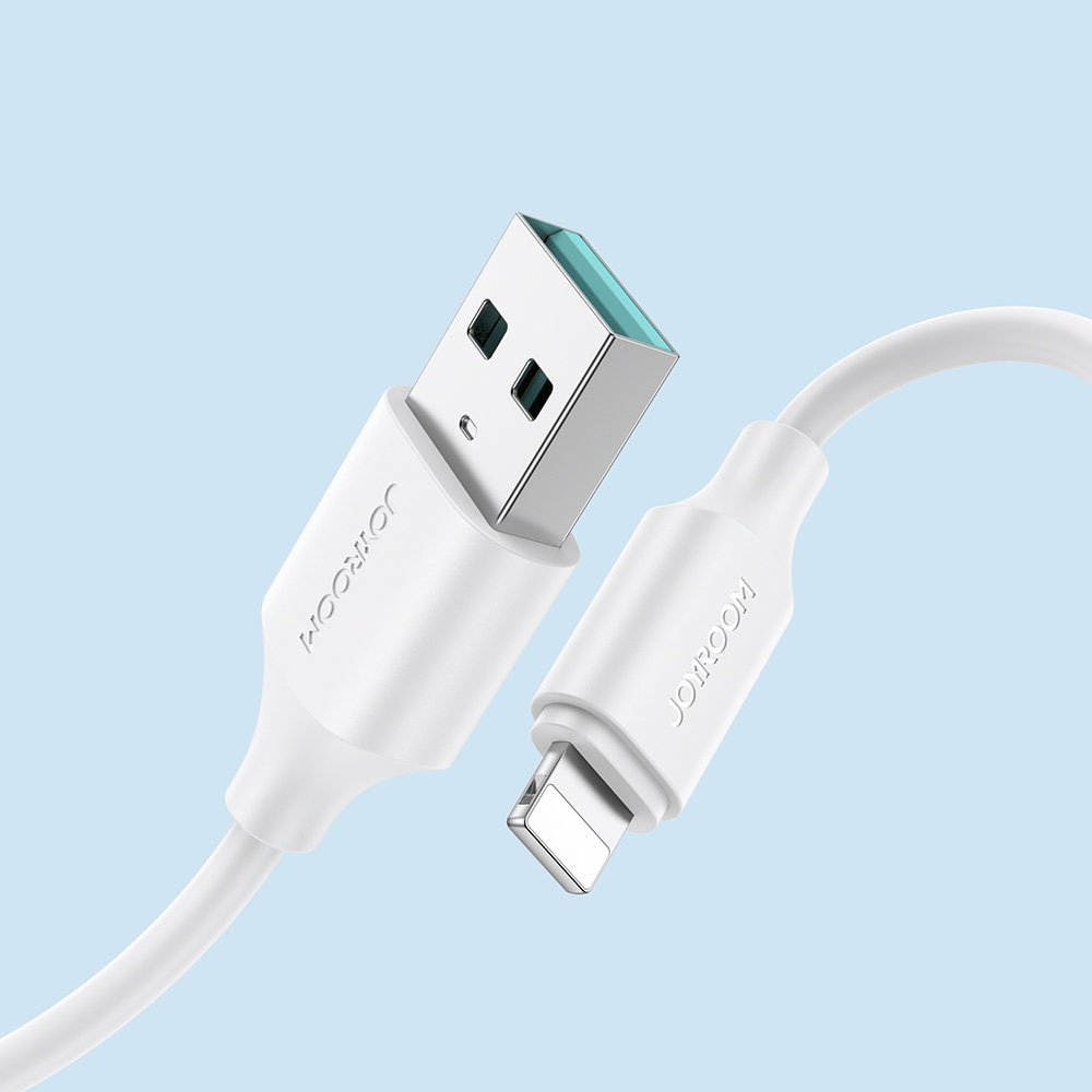 Joyroom USB-kaapeli, USB - Lightning 2.4A, 2m, Valkoinen