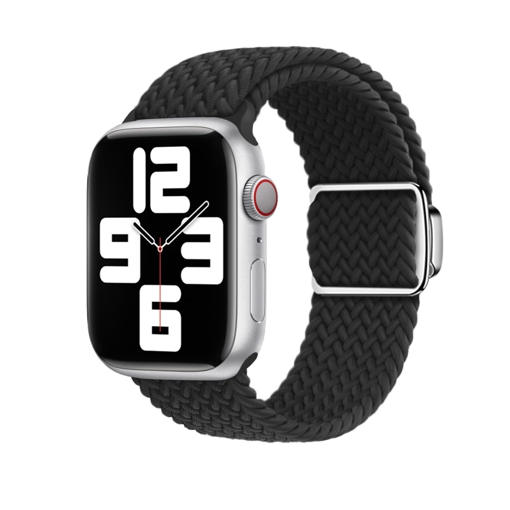 Punottu ranneke Apple Watch SE 2022 -kellolle 40mm - musta