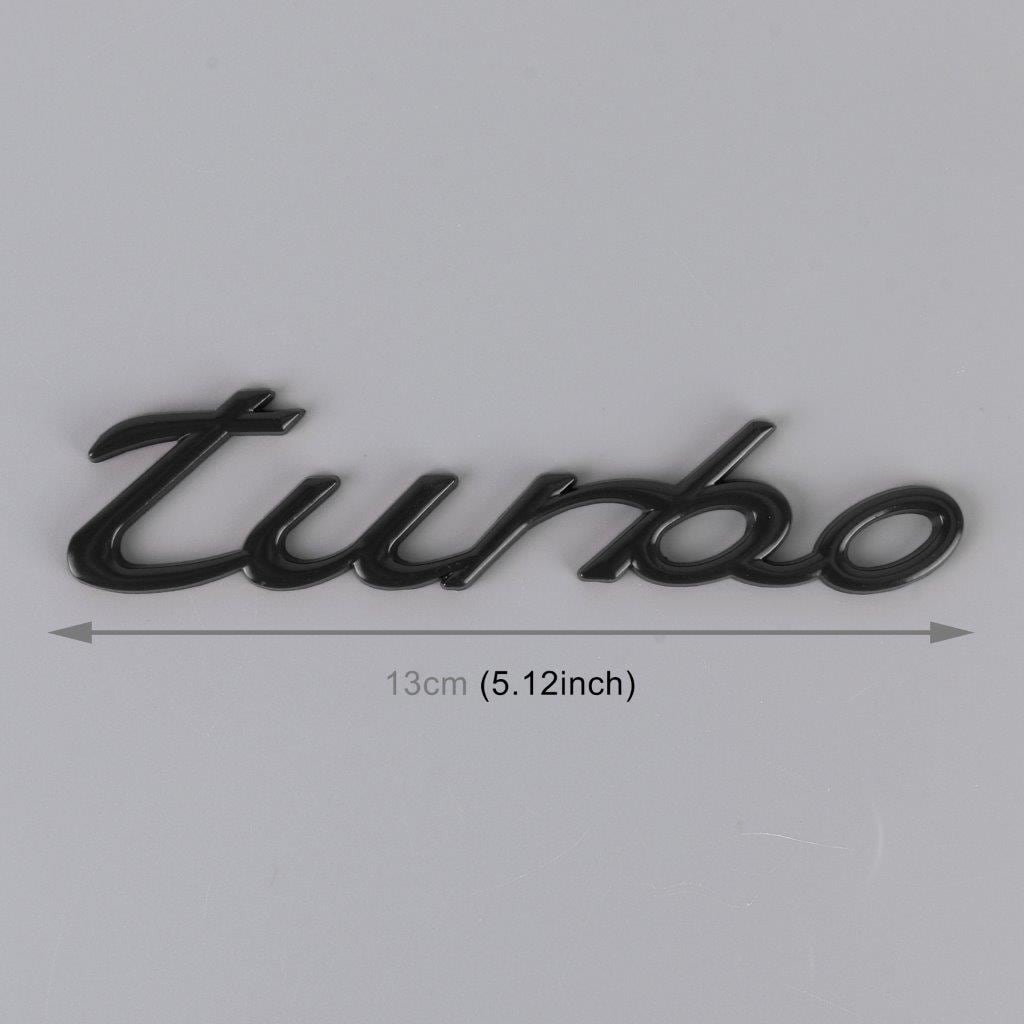 TURBO Embleemi 13x3x0,3cm - musta