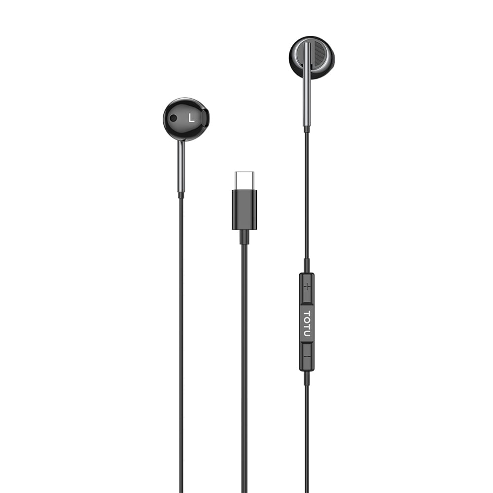In-Ear Headset kauko-ohjaimella ja USB-C-liitännällä - musta